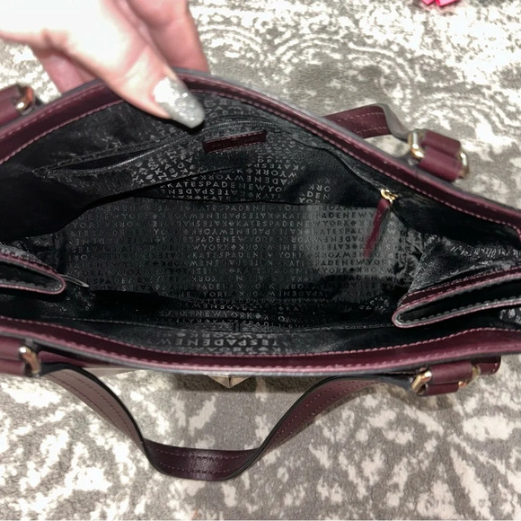 Kate Spade NY Mulled Wine Varick Street Purse - Picture 5 of 15
